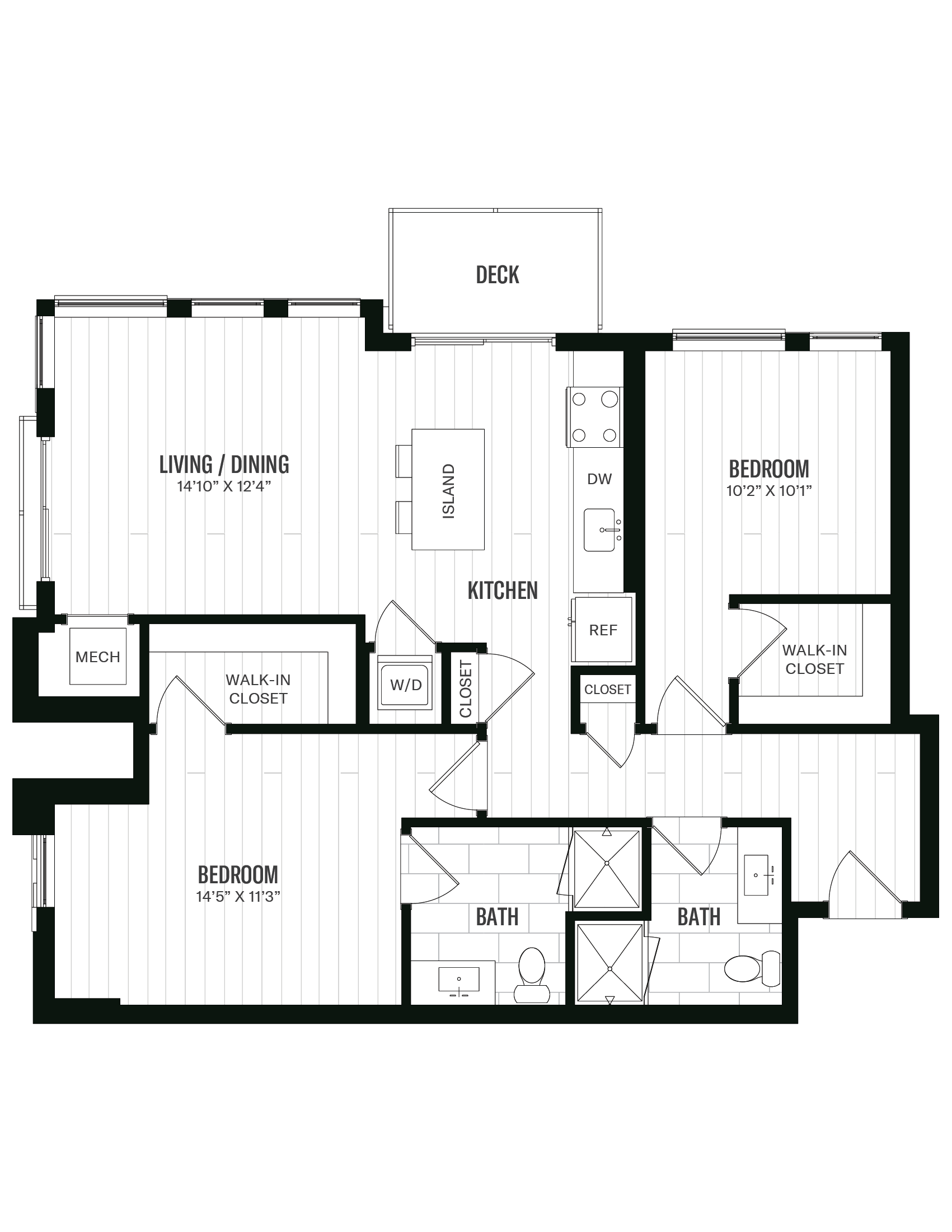 Floorplan image of unit 254